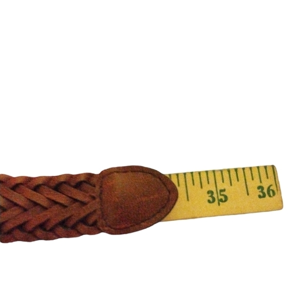 Brown Braided Belt w. Rustic Buckle Western Streetwear Equestrian Style Sz. 6-8 - Picture 5 of 5